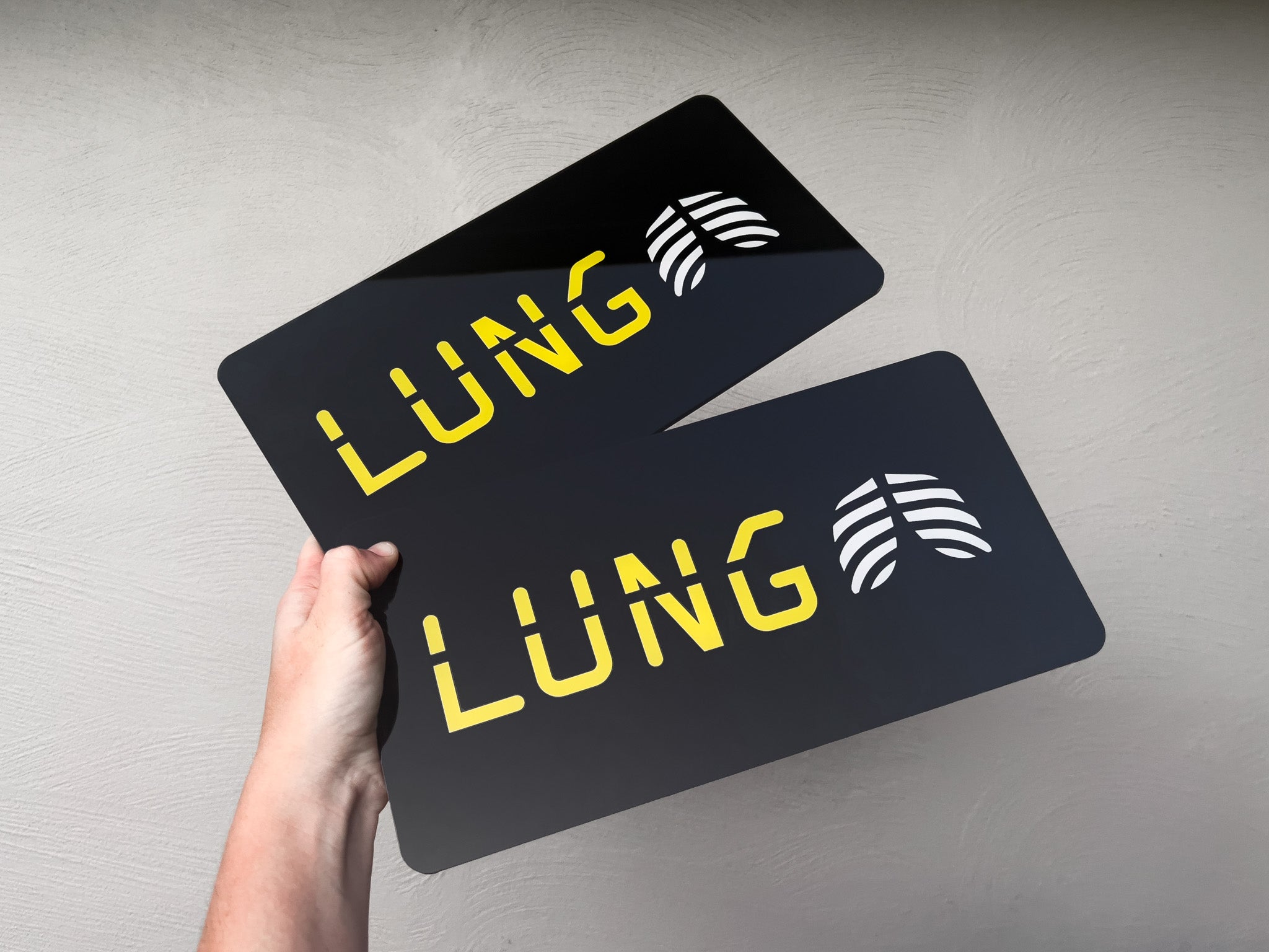 Cambridge Acrylic Logo Plate (Glass Like Finish)