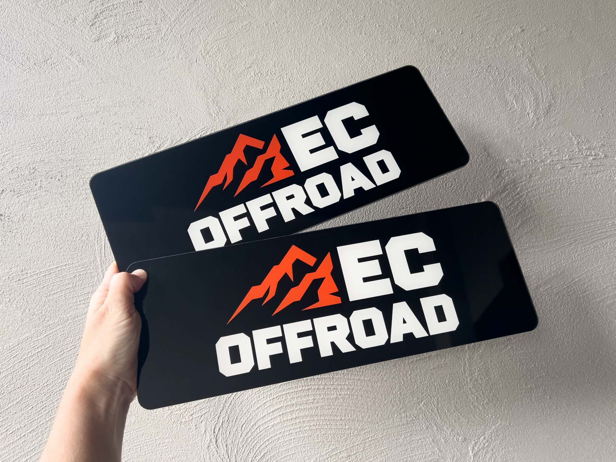 Cambridge Acrylic Logo Plate (Glass Like Finish)