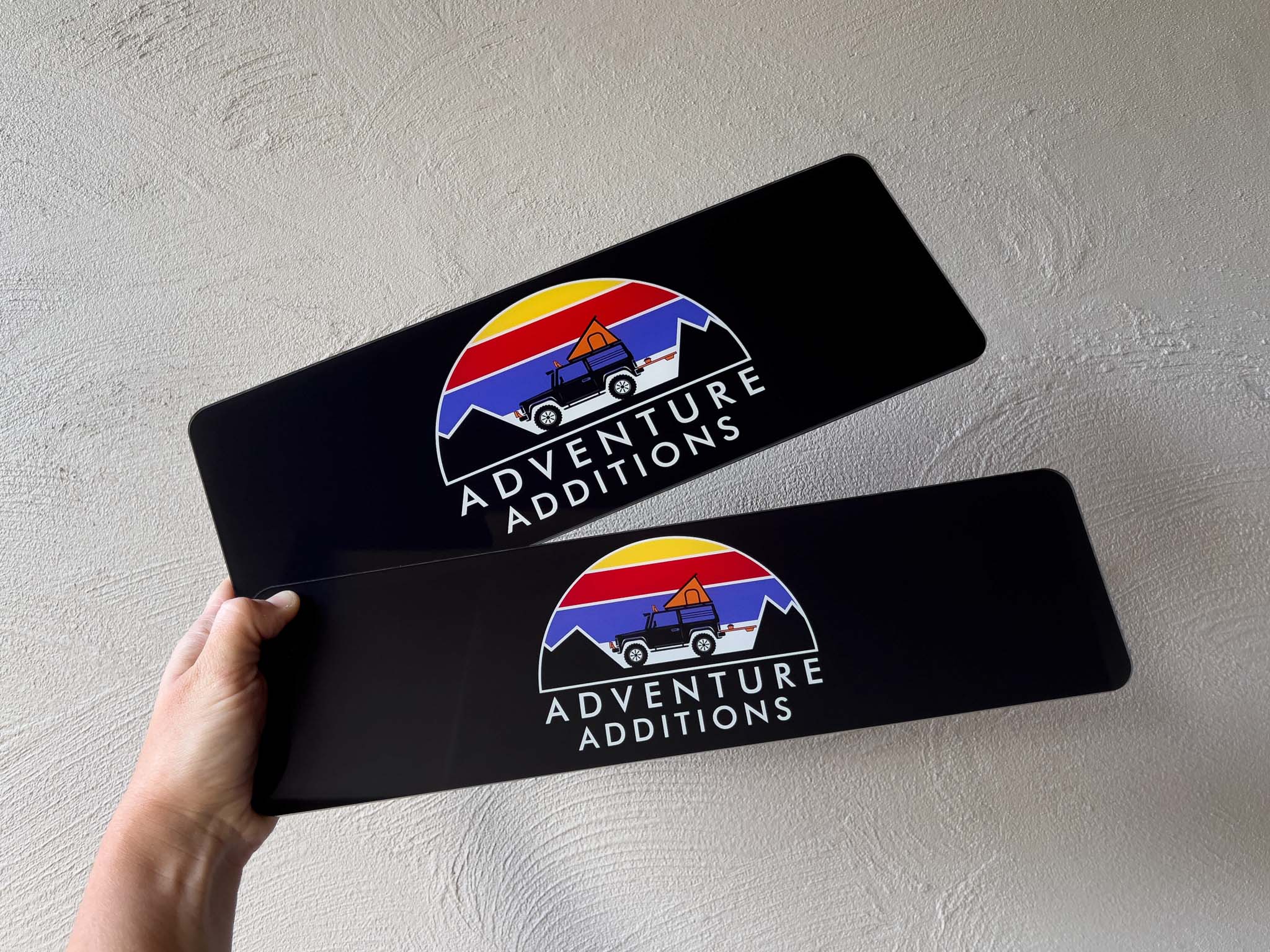 Cambridge Acrylic Logo Plate (Glass Like Finish)